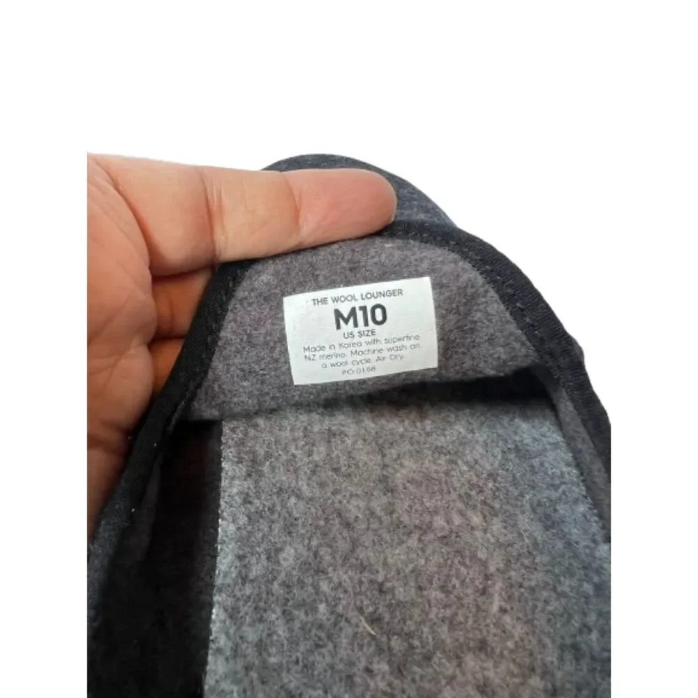 Allbirds Wool Loungers Men’s Dark Gray Merino Slip on Shoes Size 10